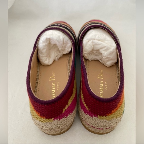 Dior GRANVILLE PATCHWORK MULTICOLOR ESPADRILLES Shoes Flats EUR 35.5 US 5.5 NIB! - Picture 14 of 14